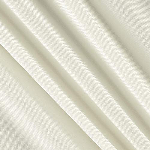 Ben Textiles Chiffon Solid Ivory Fabric By The Yard