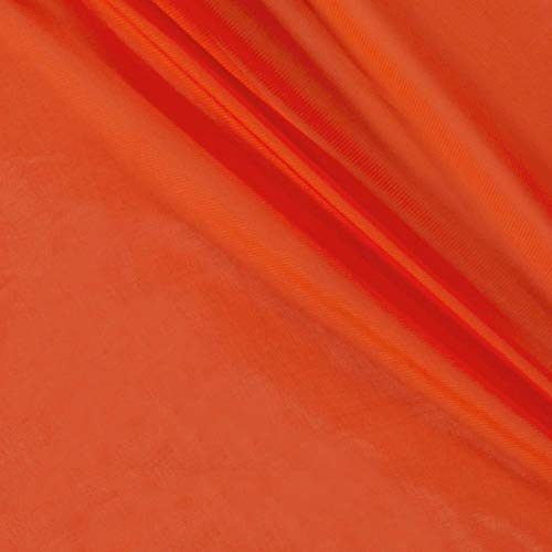 Ben Textiles Chiffon Solid Orange Fabric by the Yard