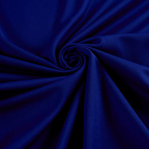 Ben Textiles Double Knit Fabric, Solid Royal, Fabric by the yard