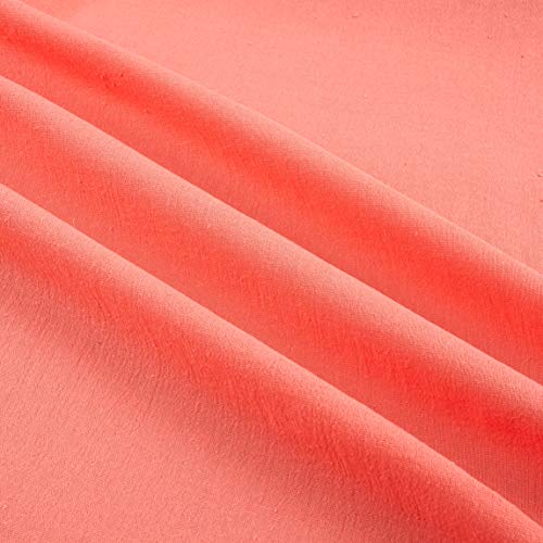 Ben Textiles Island Breeze Gauze Coral Fabric By The Yard