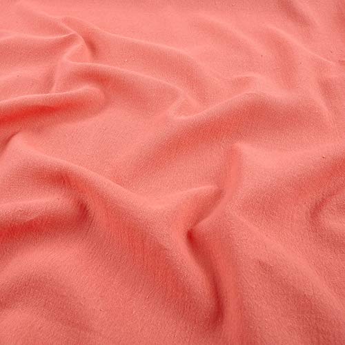 Ben Textiles Island Breeze Gauze Coral Fabric By The Yard