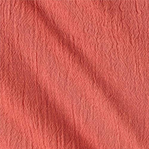 Ben Textiles Island Breeze Gauze Coral Fabric By The Yard