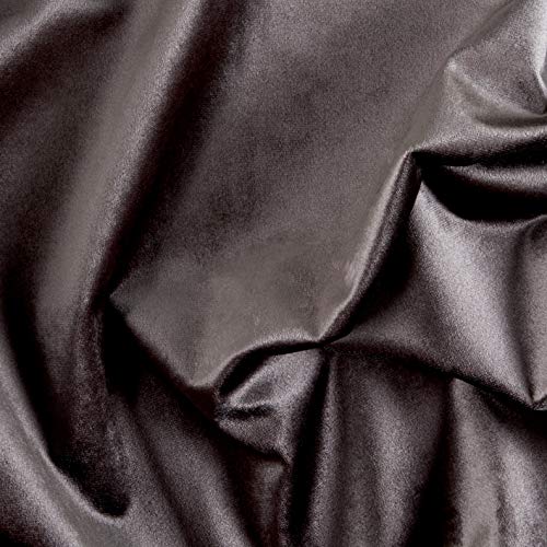 Ben Textiles Royal Velvet Grey Fabric by the Yard