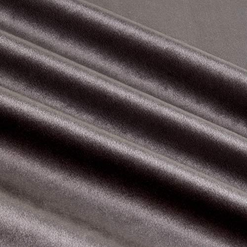 Ben Textiles Royal Velvet Grey Fabric by the Yard