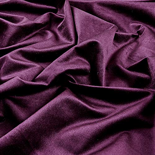Ben Textiles Royal Velvet Plum Fabric by the Yard