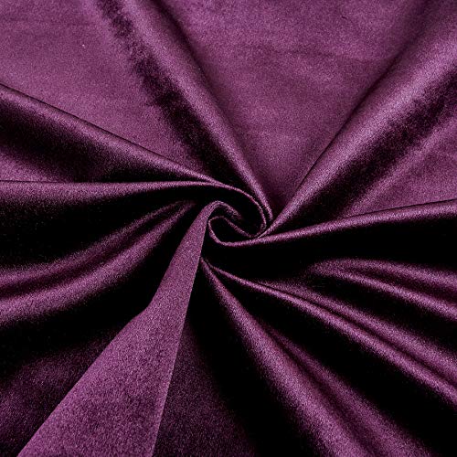 Ben Textiles Royal Velvet Plum Fabric by the Yard