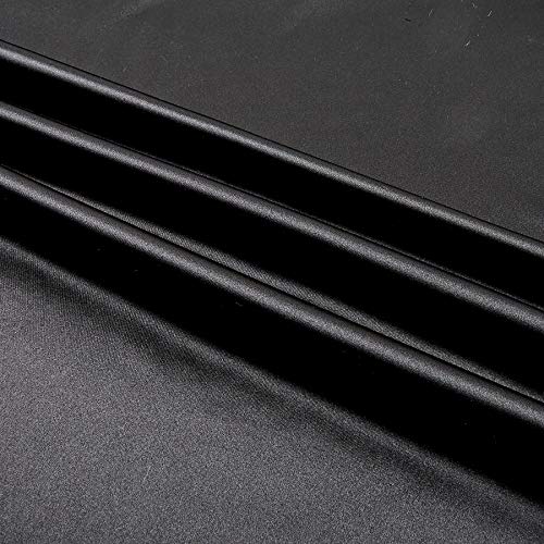 Ben Textiles Stretch Charmeuse Satin Black Fabric By The Yard