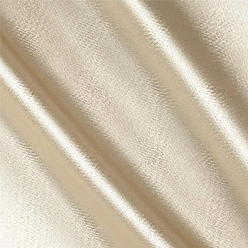 Ben Textiles Stretch Charmeuse Satin Fabric by The Yard, Champagne