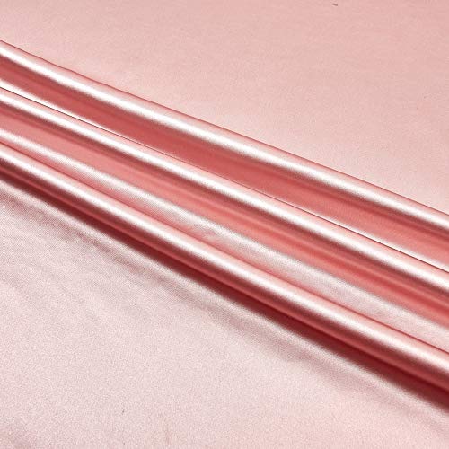 Ben Textiles Stretch Charmeuse Satin Fabric by The Yard, Mauve