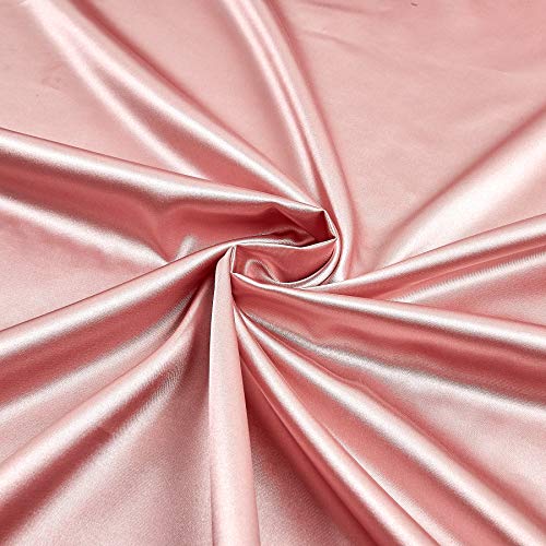 Ben Textiles Stretch Charmeuse Satin Fabric by The Yard, Mauve