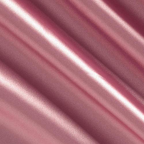 Ben Textiles Stretch Charmeuse Satin Fabric by The Yard, Mauve