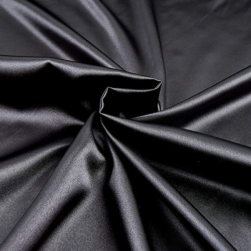 Ben Textiles Stretch Charmeuse Satin Gray Fabric By The Yard