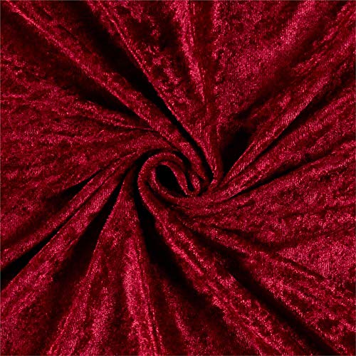 Ben Textiles Stretch Panne Velvet Velour Burdy Fabric By The Yard