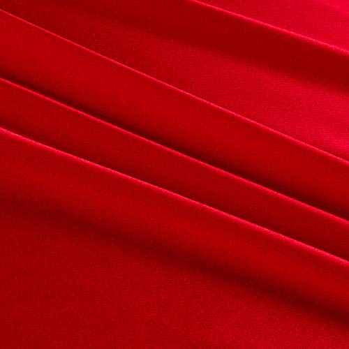 Ben Textiles 0450616 Nylon Lycra Spandex Athletic Knit Solid Red F...