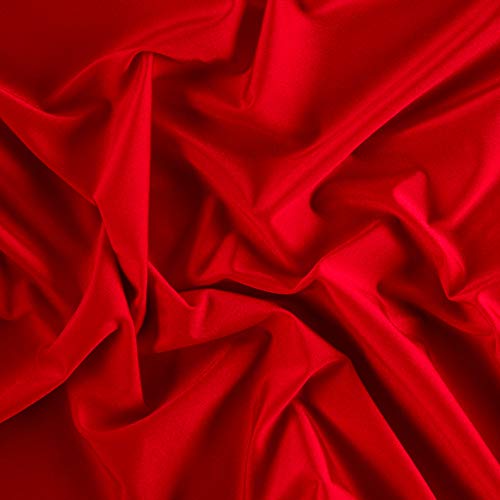 Ben Textiles 0450616 Nylon Lycra Spandex Athletic Knit Solid Red F...