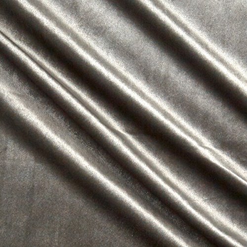 Ben Textiles 0583605 Royal Velvet Silver Fabric by the Yard