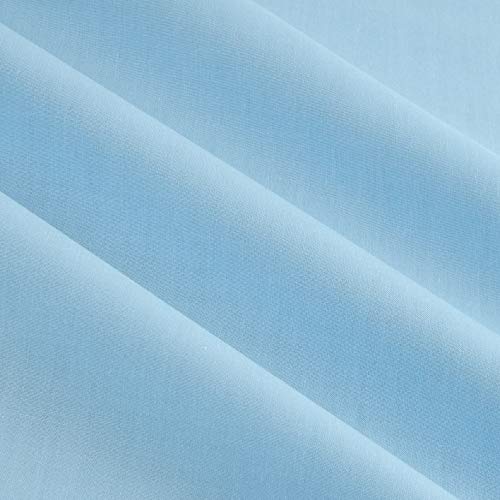 Ben Textiles 60 Poly Cotton Broadcloth Fabric, Baby Blue, Fabric...