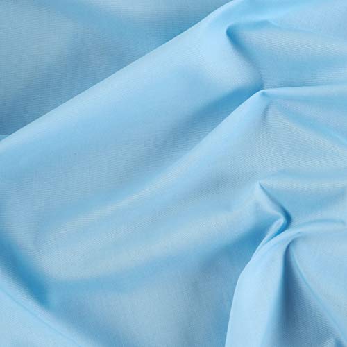 Ben Textiles 60 Poly Cotton Broadcloth Fabric, Baby Blue, Fabric...