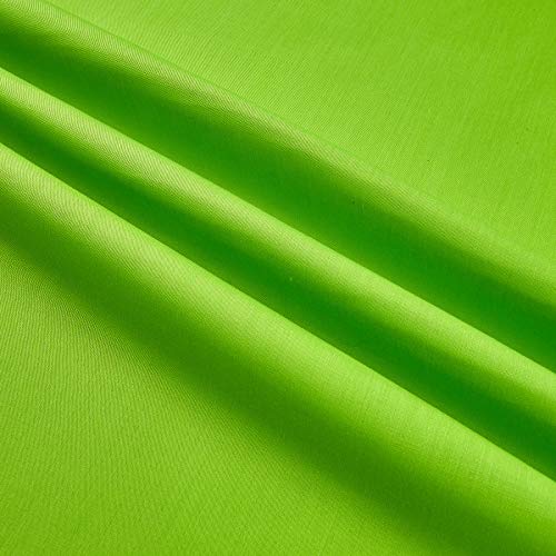 Ben Textiles 60 Poly Cotton Broadcloth Fabric by The Yard, Lime
