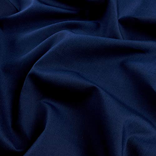 Ben Textiles 60in Poly Cotton Broadcloth Navy Fabric By The Yard
