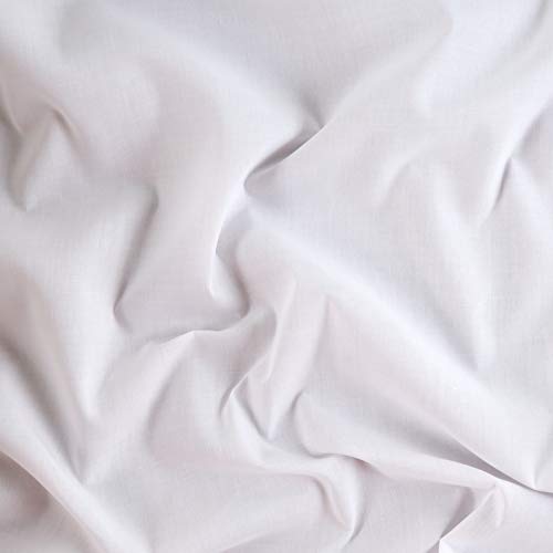Ben Textiles 60in Poly Cotton Broadcloth White Fabric By The Yard