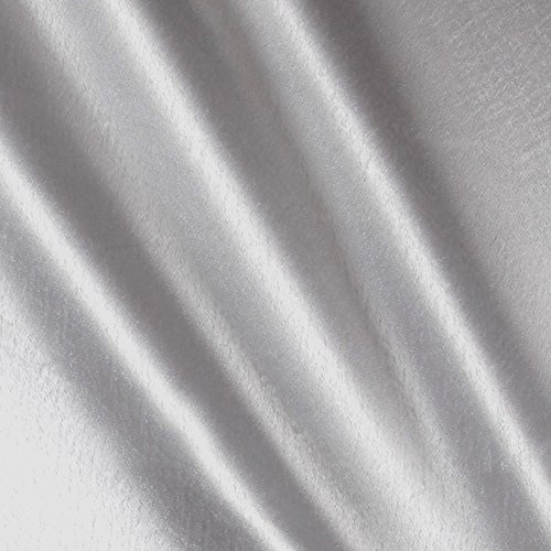 Ben Textiles Crepe Back Satin Fabric by The Yard, Silver