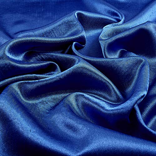 Ben Textiles Crepe Back Satin Royal Blue Fabric By The Yard