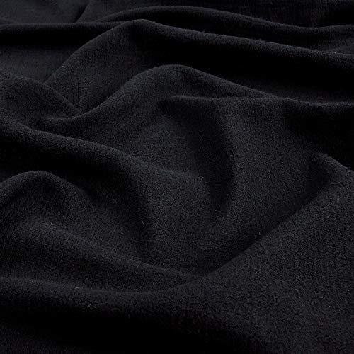 Ben Textiles Island Breeze Gauze Black Fabric By The Yard