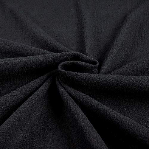 Ben Textiles Island Breeze Gauze Black Fabric By The Yard
