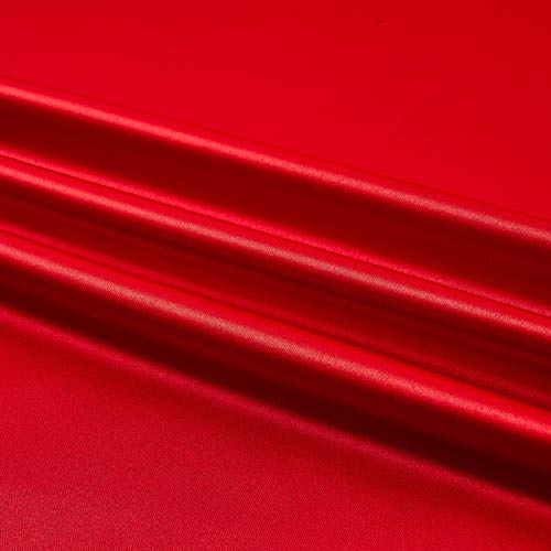 Ben Textiles Mi Amor Duchess Satin Fabric by The Yard, Red