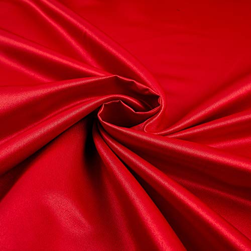 Ben Textiles Mi Amor Duchess Satin Fabric by The Yard, Red