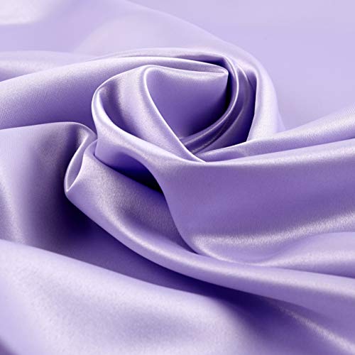 Ben Textiles Mi Amor Duchess Satin Lavender Fabric By The Yard