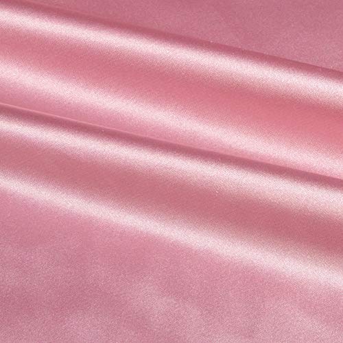 Ben Textiles Pink Stretch Charmeuse Fabric by The Yard