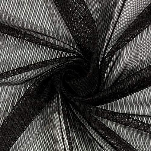 Ben Textiles Power Mesh Black Fabric By The Yard