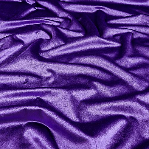 Ben Textiles Royal Velvet Purple Fabric by the Yard