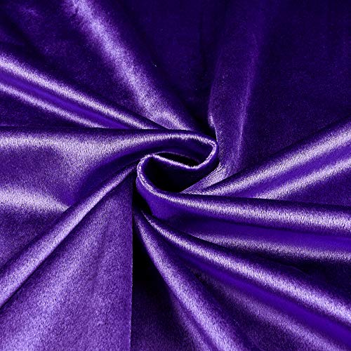 Ben Textiles Royal Velvet Purple Fabric by the Yard