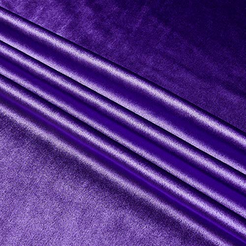 Ben Textiles Royal Velvet Purple Fabric by the Yard