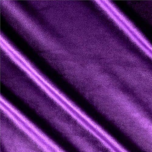 Ben Textiles Royal Velvet Purple Fabric by the Yard
