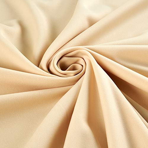 Ben Textiles Scuba Knit Solid Champagne Fabric by the Yard