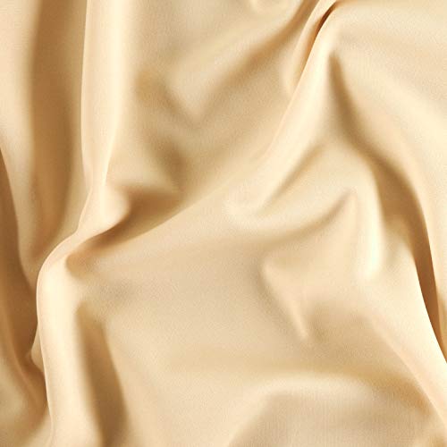 Ben Textiles Scuba Knit Solid Champagne Fabric by the Yard