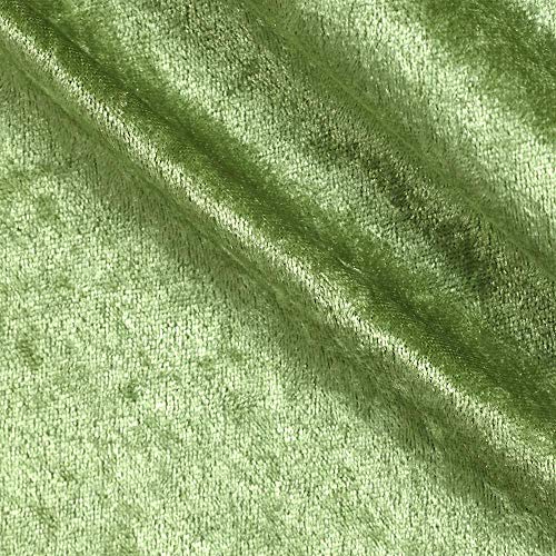 Ben Textiles Stretch Panne Velvet Velour Fabric, Sage, Fabric by t...