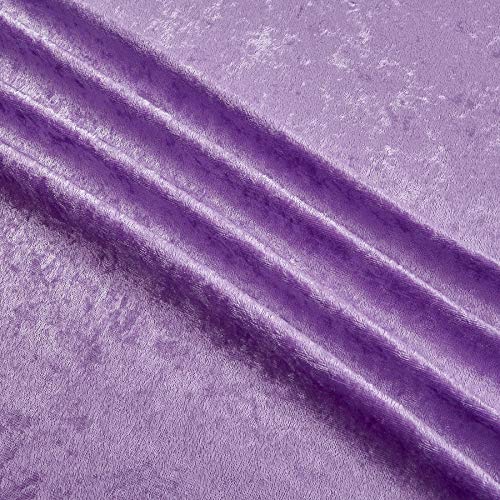 Ben Textiles Stretch Panne Velvet Velour Lilac Fabric By The Yard