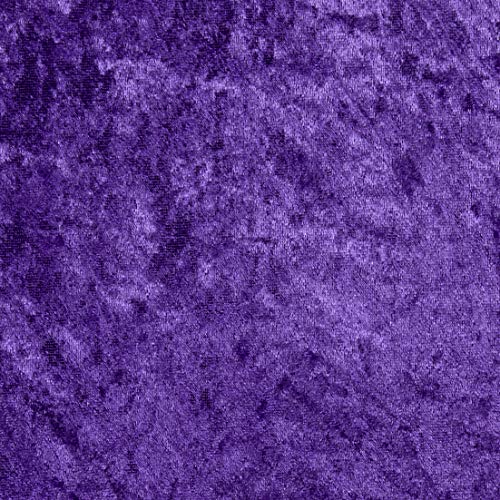 Ben Textiles Stretch Panne Velvet Velour Purple Fabric By The Yard