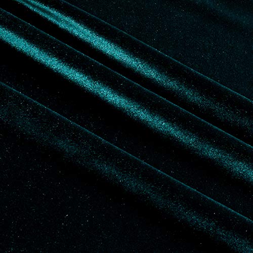 Ben Textiles Stretch Velvet Hunter Green Fabric By The Yard