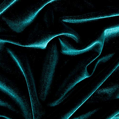 Ben Textiles Stretch Velvet Hunter Green Fabric By The Yard