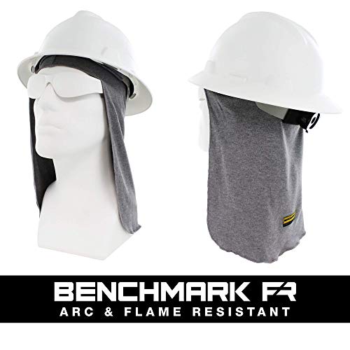 Benchmark FR Flame Resistant FR Hard Hat Liner, Sun Shade, One Siz...