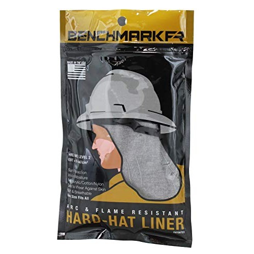 Benchmark FR Flame Resistant FR Hard Hat Liner, Sun Shade, One Siz...