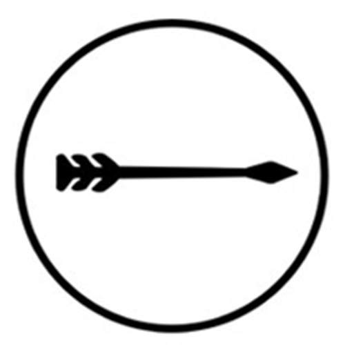 BENECREAT 6mm 1/4 Arrows Design Stamps, Metal Punch Stamp Stampin...