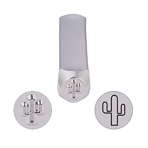 BENECREAT 6mm 1/4 Cactus Metal Design Stamps Punch Stamping Tool ...