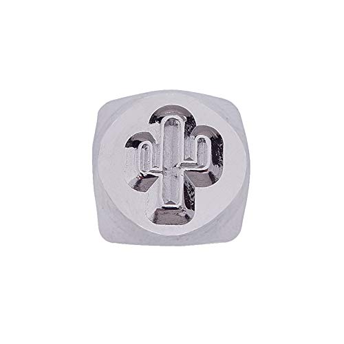 BENECREAT 6mm 1/4 Cactus Metal Design Stamps Punch Stamping Tool ...